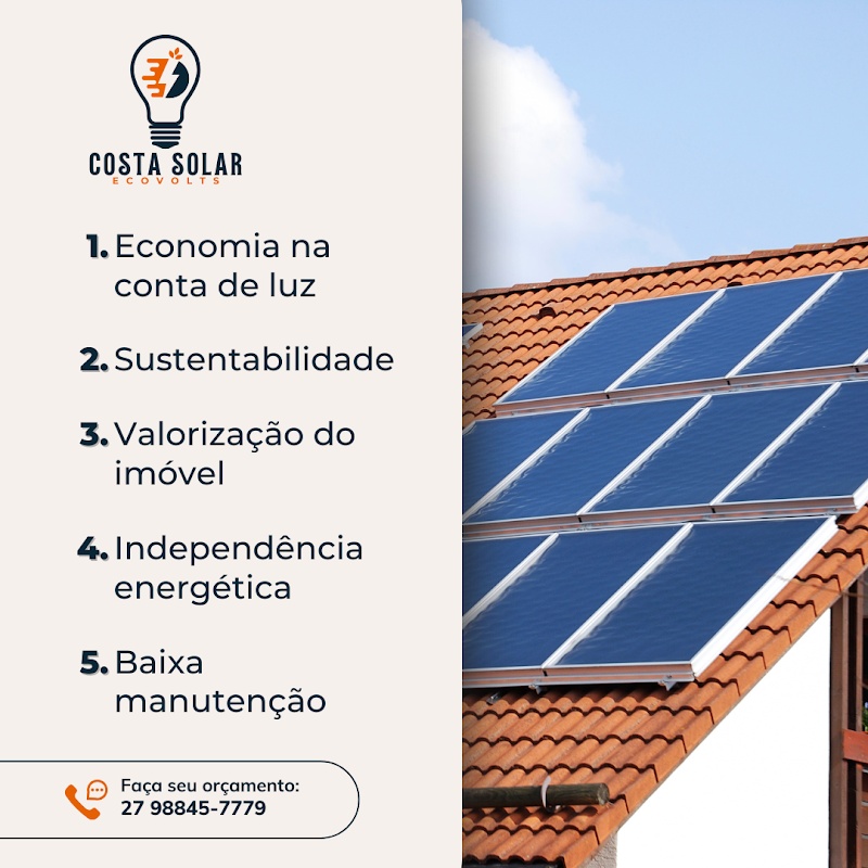 Costa Solar EcoVolts - Energia Solar - Energia Solar em Santa Paula, Vila Velha/ES - Foto 2